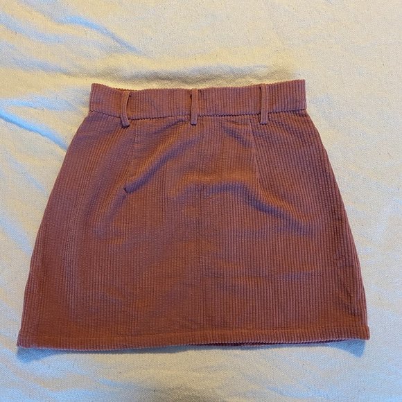 SHEIN Button Front Cord Skirt - Picture 4 of 4